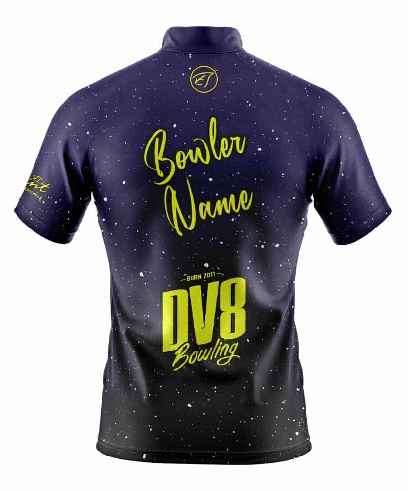 DV8 Men's Grudge Performance Polo Bowling Shirt Dri-Fit Navy 