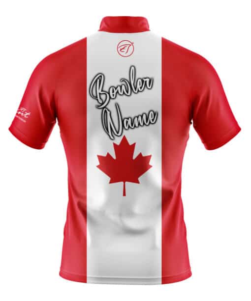 Canada bowling jersey back