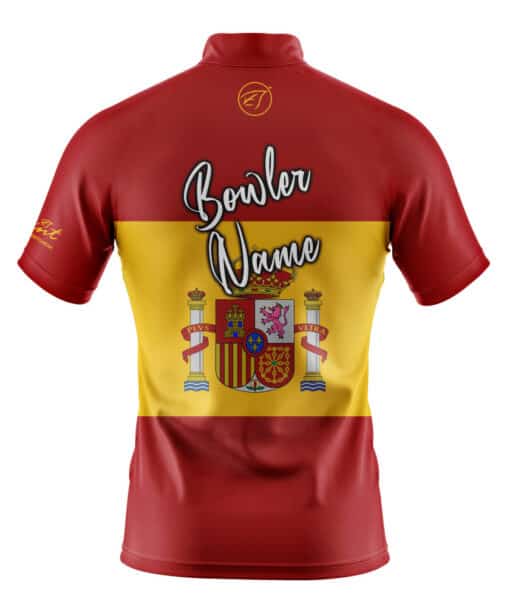 Spain bowling jersey back